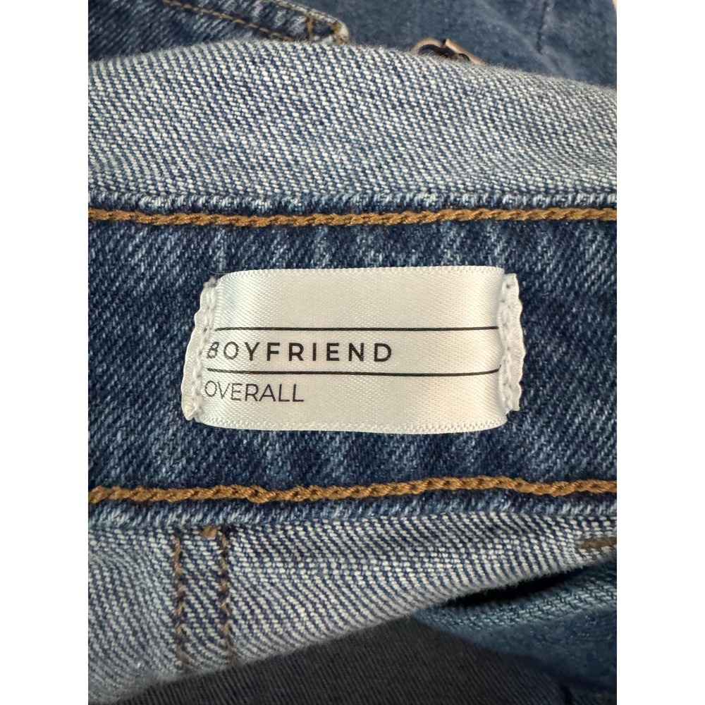 Lane Bryant Boyfriend Denim Shortalls Rainbow Straps Blue Overalls Womens 16 - Picture 4 of 6
